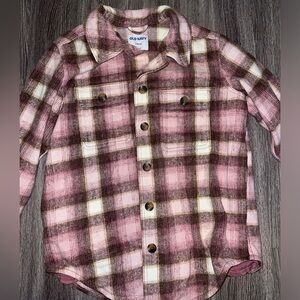 Old navy pink plaid Shacket